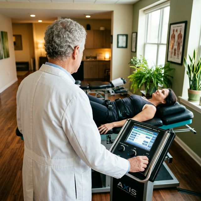 Spinal traction therapy